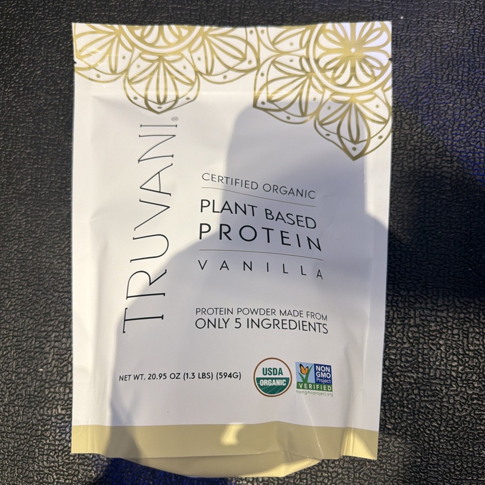 Truvani Plant Based Vanilla Protein Powder 20.9oz 20 Servings NEW Fast Shipping