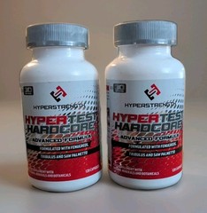 2 Hyperstrength Hyper Test Testosterone Booster Mag Zinc Tribulus 120Capsx2 6/26