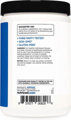 Nutricost BCAA Powder 2:1:1 (Unflavored, 60 Servings) – Vegetarian, Non-GMO, Glu