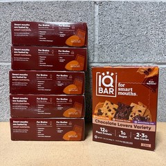 IQBAR – Chocolate Lovers Variety – 72 Count (6 Pack) – Vegan Energy Bars