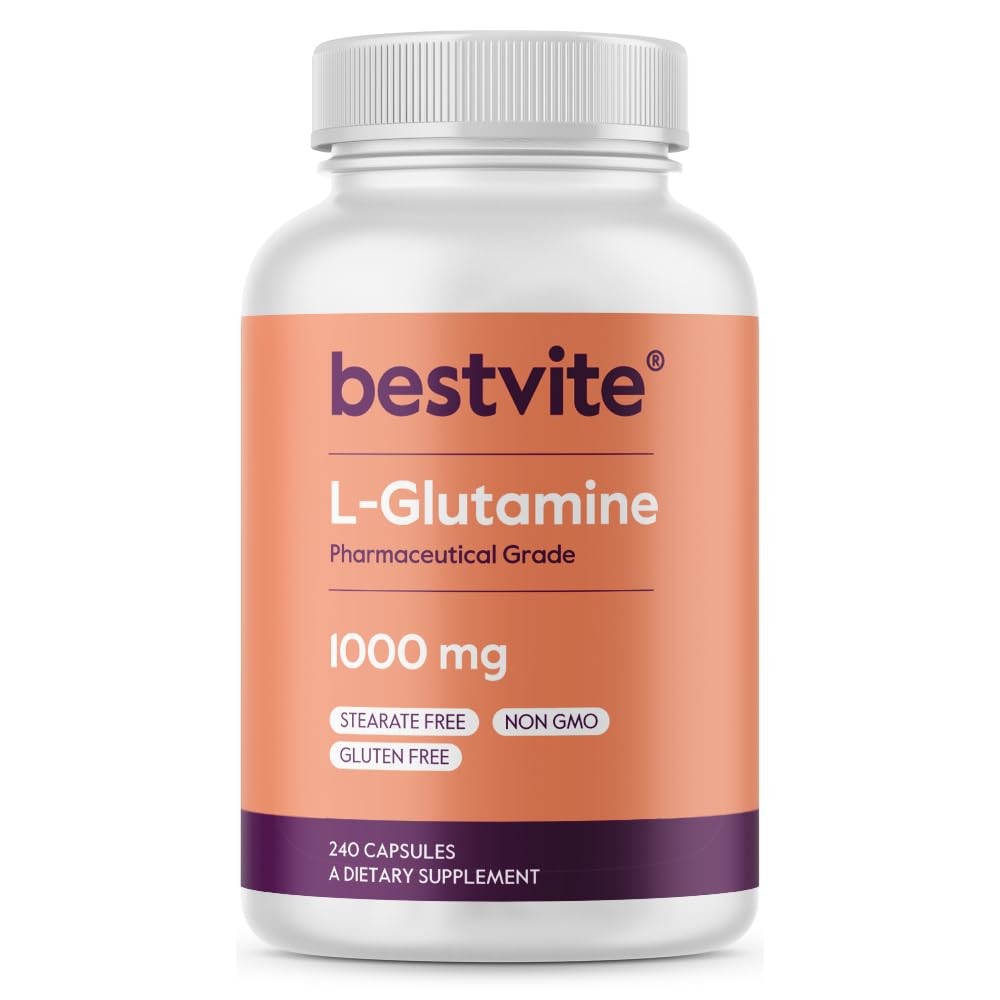 BESTVITE FillerFree LGlutamine 1000mg per Capsule 240 Capsules Free Form No…