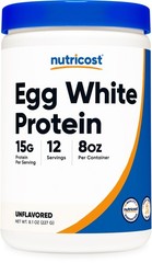 Nutricost Egg White Protein Powder 8oz (Unflavored) – 8.1 Ounce (Pack of 1)