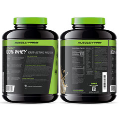 MusclePharm Combat 100% Whey Protein Powder – 5 lb, 70 Servings, Vanilla