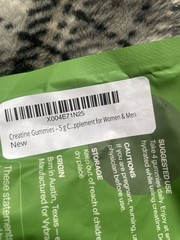 Vybrance Labs Creatine Gummies Sugar-Free Vegan Green Apple Citrus Mango