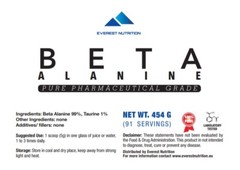 Beta Alanine Powder Pure Pharmaceutical Quality Increased Muscle Performance