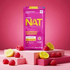 PRUVIT Keto OS NAT Raspberry Lemonade Charged 20 Pack Sealed New