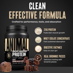 Animal Whey Isolate Protein Powder – Loaded for Pre & Post Workout Muscle Builde