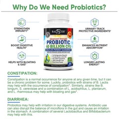 Probiotics -Improve Bloating, Gas and Constipation Provide Longer-lasting Energy