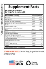 Male Sexual Health Supplement Pill – Elk Velvet Antler Complex 550mg – IGF-2 2B
