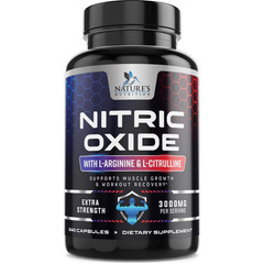 Nitric Oxide Booster 3000mg L-Arginine 3X Extra Strength Capsules
