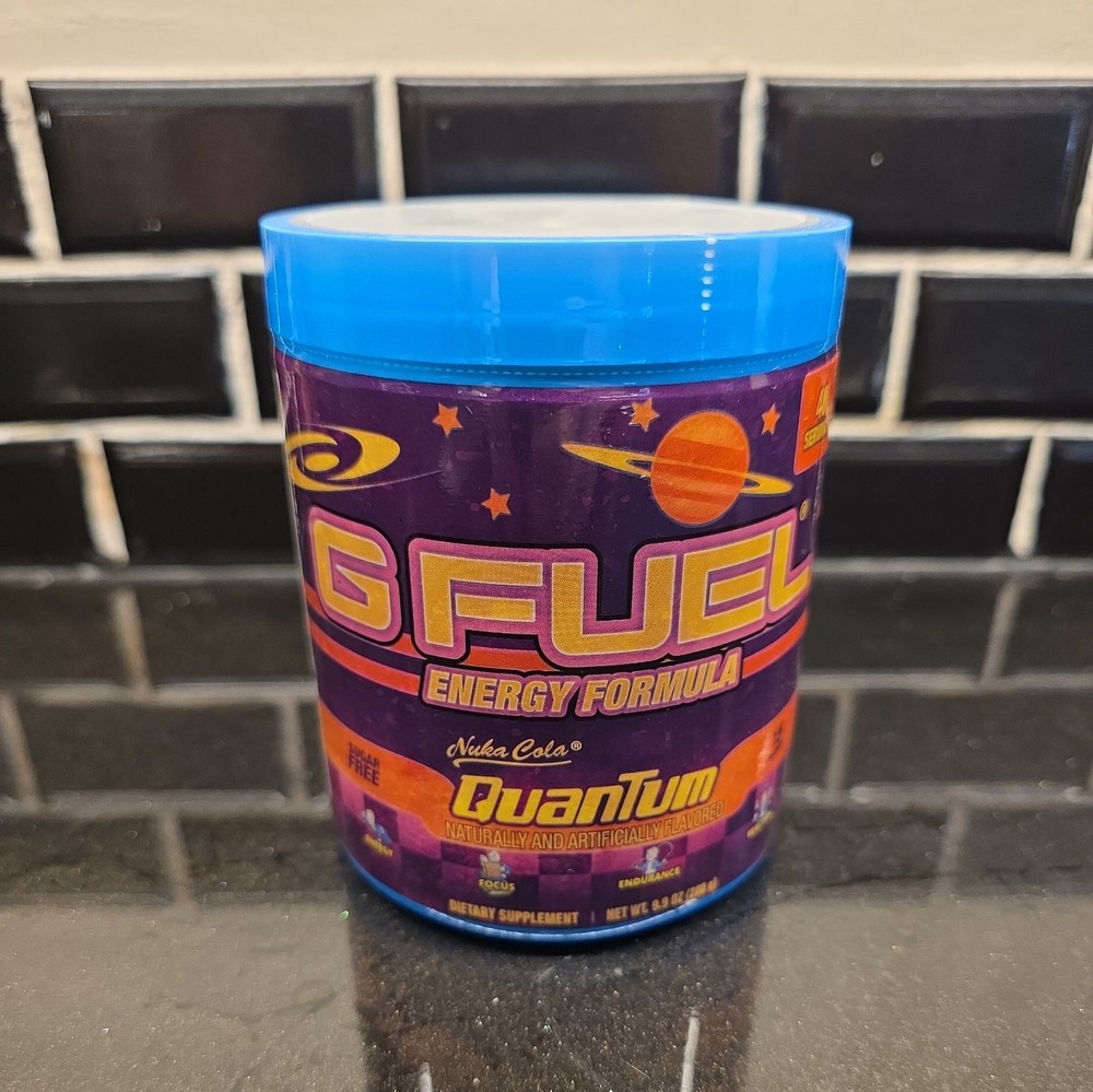 G Fuel Fallout Nuka Cola Quantum Tub Glow-in-the-Dark, Brand New
