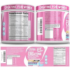 Clean Nutra Creatine for Women with BCAA Collagen & Crucial Vitamins Premium
