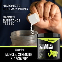 Creatine Monohydrate Powder Pure Promote Muscle Growth 5 Grams Per Serving