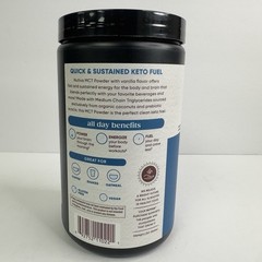NUTIVA Organic MCT Powder Vanilla w/ Prebiotic Acacia 10.6 OZ BB 12/26 SHIP FREE