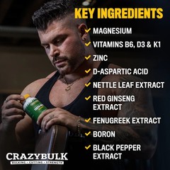 CrazyBulk Testo-Max Testosterone Booster – Bodybuilding Muscle Growth