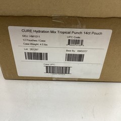 2x Cure Hydration Electrolyte Drink Mix Tropical Punch 0.27 Ounce 14/Pack