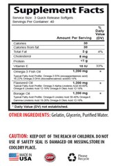 memory supplement – OMEGA 3 6 9 Fish Oil 1200mg – fat burner pills 1 Bottle