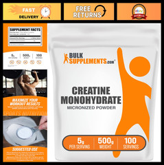 Micronized Creatine Monohydrate Powder – Unflavored, Pure & Gluten-Free, 500g