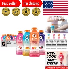 Healthy Hydration Gatorade Fit 16.9oz Bottles – 12 Pack with No Added Sugar