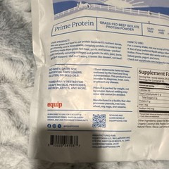 equip Prime Protein Grass-Fed Beef Isolate Powder Vanilla Dairy-Free 1.67 lb