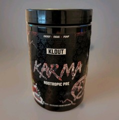 Karma Klout Pre-Workout Artic Cherry 🍒 20 Servs Nootropic Energy Focus Perform