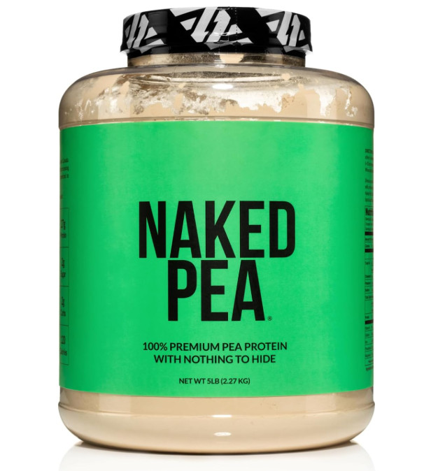 NAKED Pea Protein Powder, Unflavored Vegan Pea Protein, 5 lb