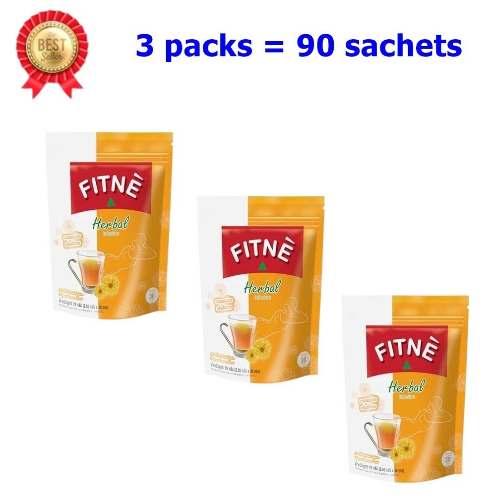 3x Herbal Fitne Tea Original Senna Chrysanthemum Di et Infusion Sl im Weight