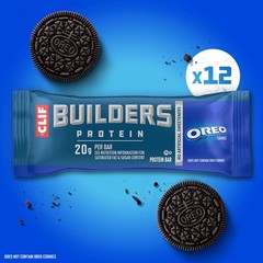 CLIF BUILDERS Protein Bars – OREO-Flavored – 20g Plant Based – 12
