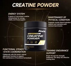 Ahete Gym Gains Creatine Monohydrate Powder Sugar-Free ⭐️ US FREE SHIPPING ⭐️