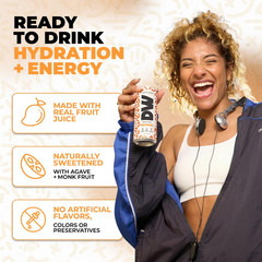 Variety Pack Electrolyte Drink, Functional Hydration Beverage with Natural Caffe