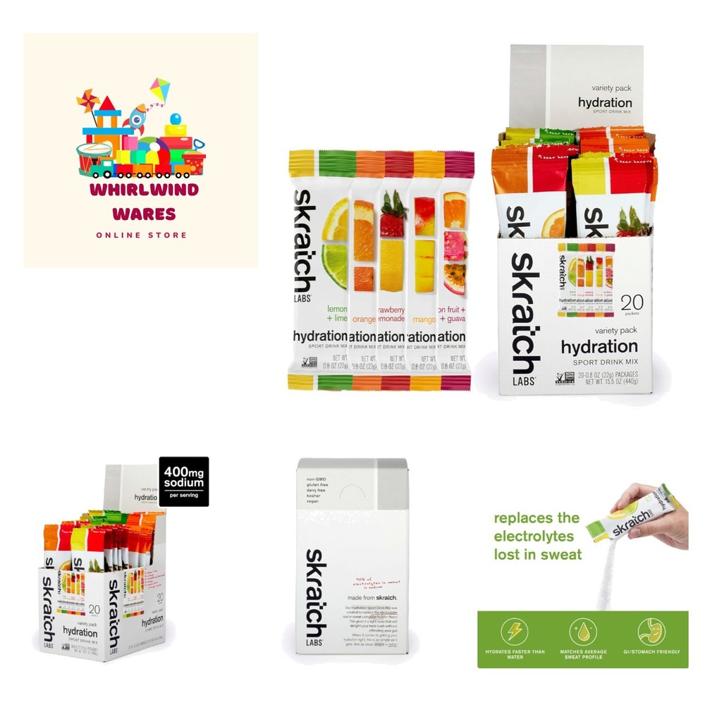 Hydration Packets – Hydration Drink Mix, Variety Pack 20 Single Serving Packe…