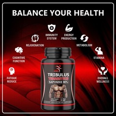 Tribulus Terrestris Increase Test Booster, Energy, Stamina, Endurance, Muscle 60