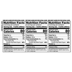 Hydration Drink variety pack Fruit punch Lemon Lime Mixed Berry 12 fl oz 18….