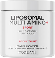 Codeage Liposomal Multi Amino Powder Supplement – BCAA & EAA Supplement All 9 Es
