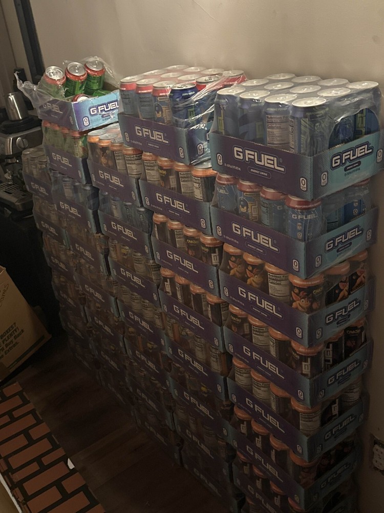Megaman Blue Bomber Slushee GFuel Energy Drink Full 16 FL OZ LIMITED EDITION