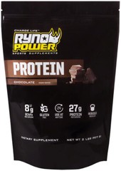 Ryno Power Premium Whey Protein Powder – Chocolate, 20 Servings (2 lbs.)