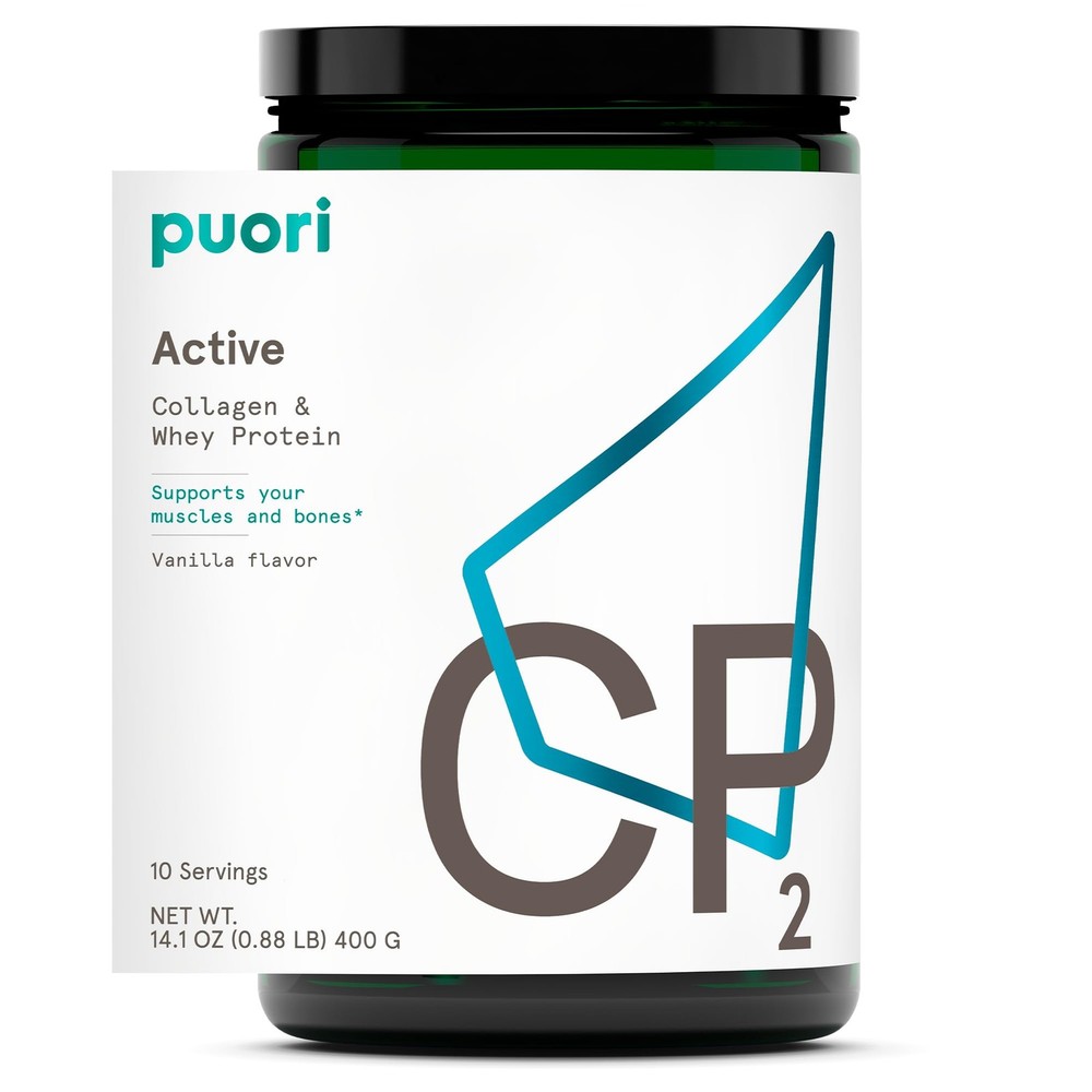 Puori Whey Protein Powder w/ Collagen CP2 Active Pasture-Raised Grass-Fed