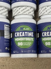 Lot 25 Creatine Monohydrate Strength Muscle Novaii 90 Capsules 2250 Total 7/26
