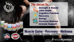 Deer Antler Velvet Extract IGF-1 Titanium 100mg 100% American Antler Velvet!