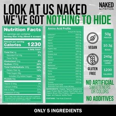 Naked Mass – Vanilla Vegan Weight Gainer – 8Lb