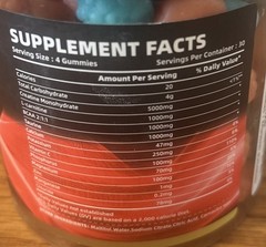 2x 120ct Happyummmm Creatine Monohydrate 240ct Gummies Cherry & Raspberry