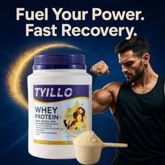 100% Grass Fed Whey Protein Vanilla High Protein Shake Mix with BCAAs