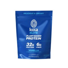 Koia Plant Based Protein Elite Powder, Vanilla, 32g Protein, 4g Sugar, 6g Prebio