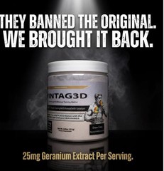 Vintag3D Ultimate Pre-Workout Matrix W/Geranium By Vintage Muscle💪🏛️🧪💥🍧
