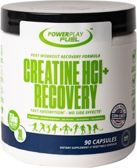 PowerPlay Fuel CREATINE HCl + Recovery Capsules for Muscle & Brain Health – 90ct