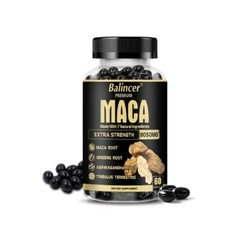 Maca Root Capsules Increase Muscle Strength Endurance Energy Supplement for Men