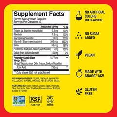(Pack of 4) Bragg ACV Energy Apple Cider Vinegar Energy Capsules 90 Capsules