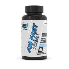 Lot of 12 BPI Sports AM Fast Break Great for Intermittent Fasting & Keto 90 Caps