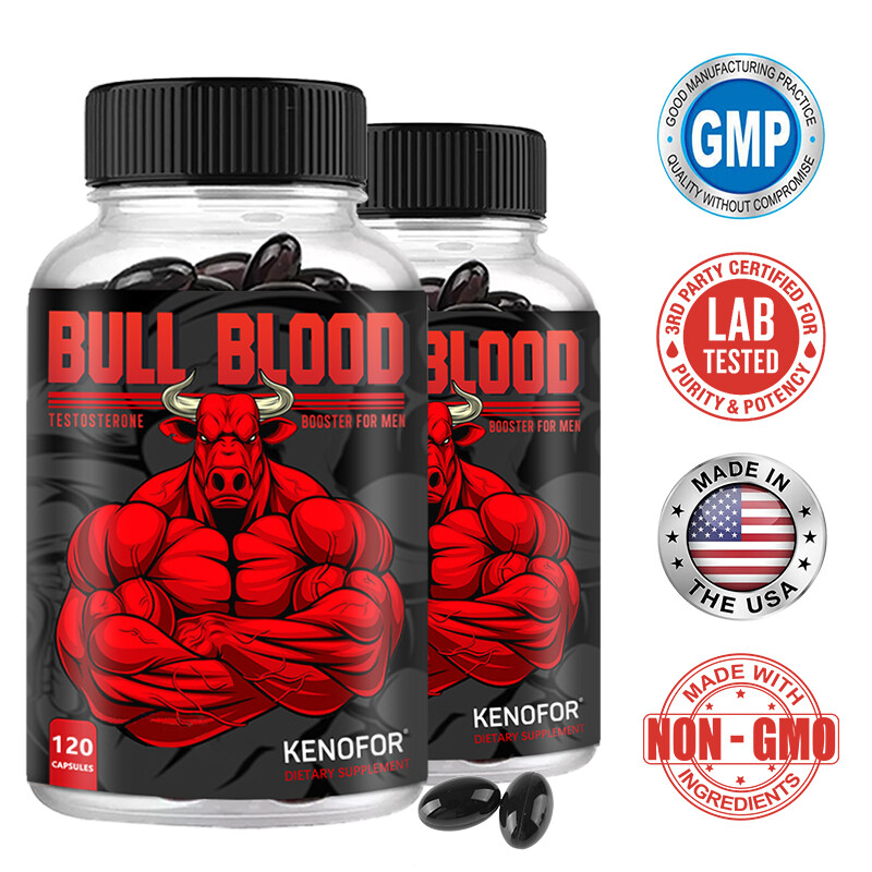 Bull Booster – The Perfect Workout Supplement for Men – 120 Capsules