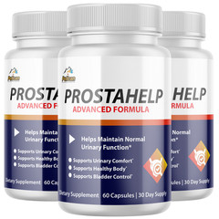 ProstaHelp- Prostate & Urinary Support- 3 Bottles- 180 Capsules
